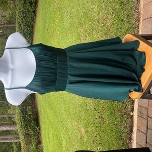 Selfie Leslie emerald green mini dress - skater style